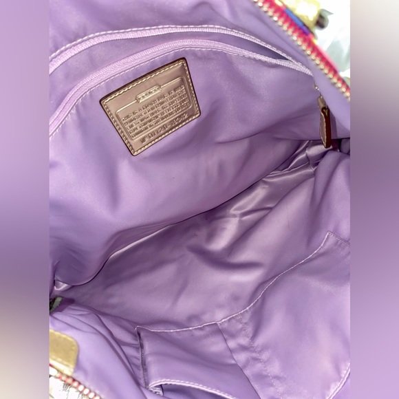 Coach Poppy Limited Edition Pop C Metallic Graffiti Glam Tote - Picture 5 of 6